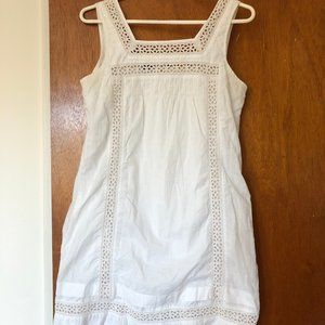Gap white shift dress